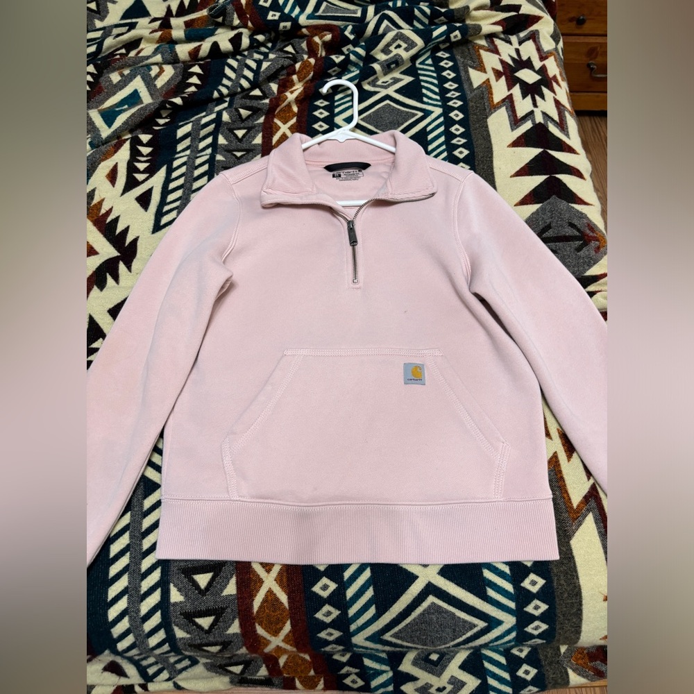 Women’s XS Carhartt pink quarter zip